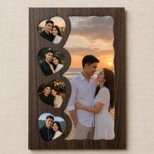 Heart Card Frame frontside customised