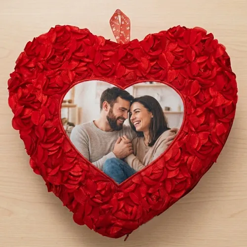 Rose Heart Cushion Customized1