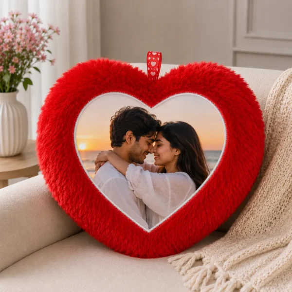 Mini Heart Red Cushion