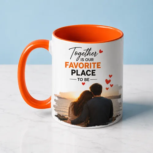 Inner Color Orange Mug